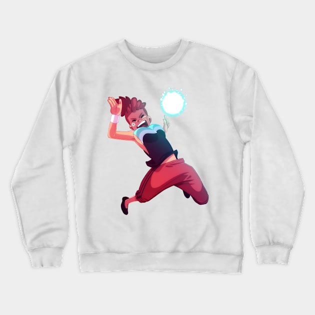 Volley Ball spiker Crewneck Sweatshirt by RichTee Designs